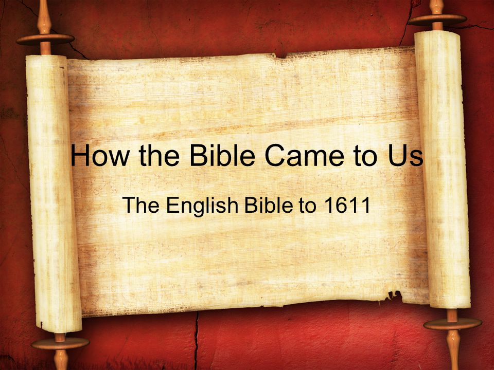 how the bible came to be timeline for kids