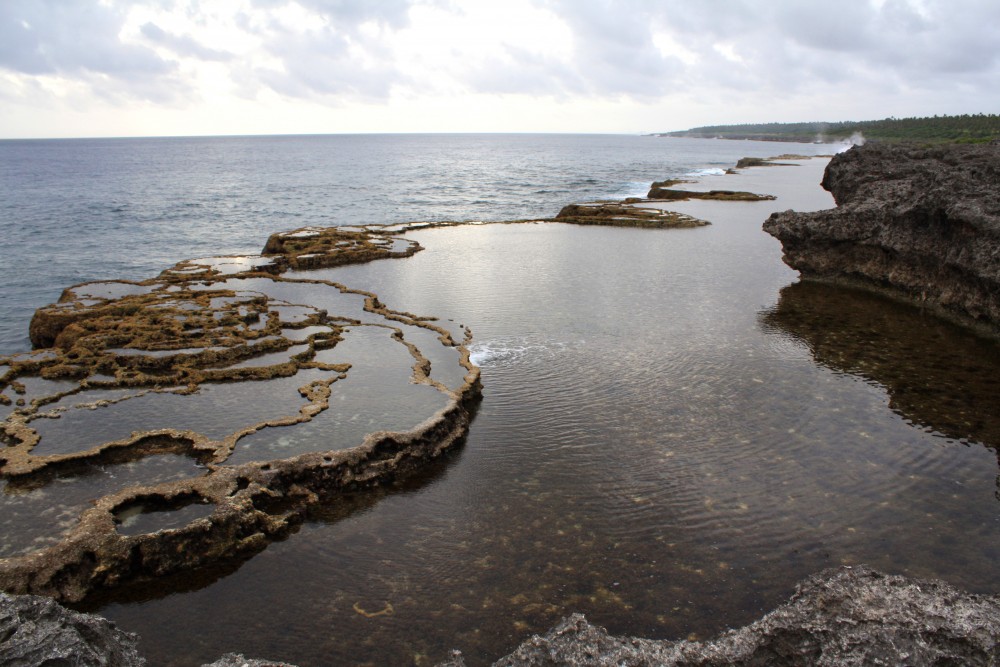 Coral pools at Mapu a Vaea in Tonga