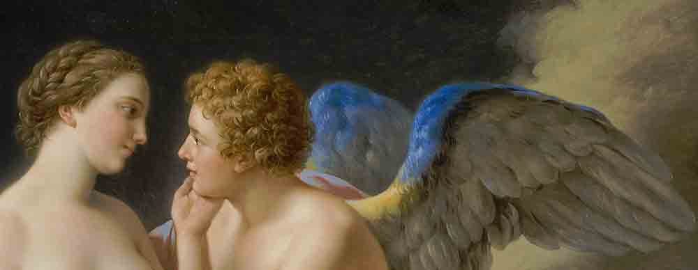 Angel and woman by Louis Jean Francios Lagrenee