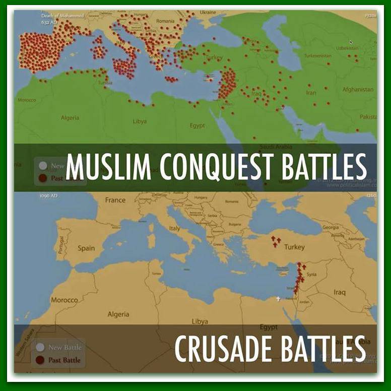 Muslims Invaders vs Crusades