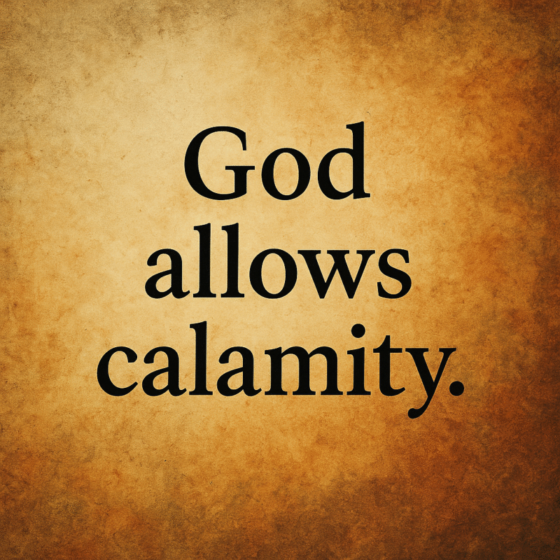 God Allows Calamity