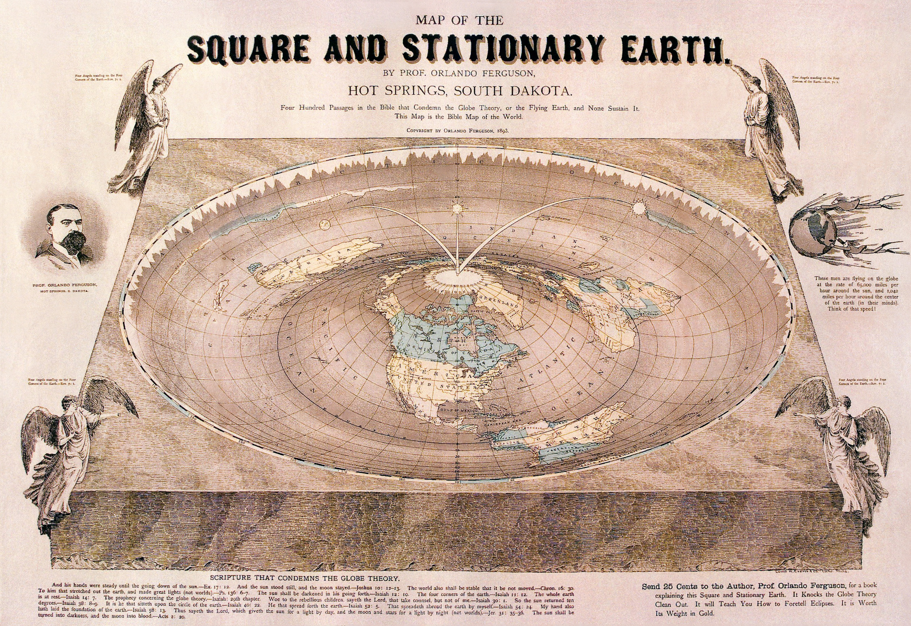 Flat Earth Four Corners