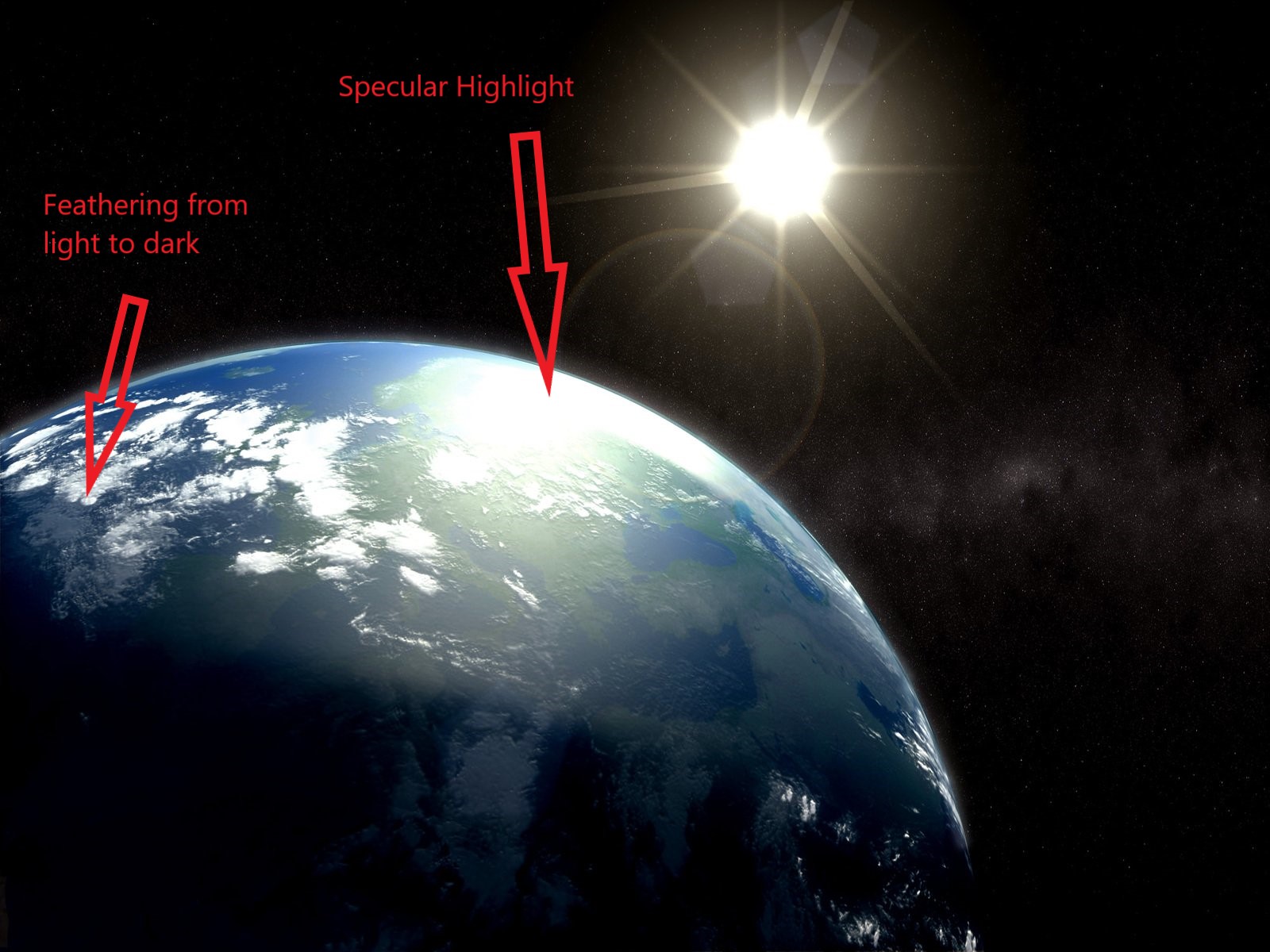 earth-from-space-specular highlight-feathering